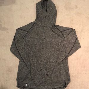 Qor 1/4 button up lightweight hoodie